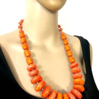 BOLD Gypsy Boho Fashion Resin Bead Long Ethnic Tibetan Gift Women NECKLACE