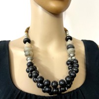 Bold TIBETAN Resin Beads BOHO Gypsy Fashion Handmade Collar Necklace Gift