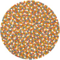 Felt ball 100 cm Round Area rug Carpet wool carpet Mat Kid Playmat room Home Nepal
