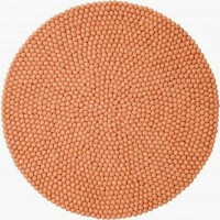 Felt ball pom pom 140 cm Round Area rug carpet Nursery room Decor Nepal