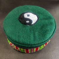 Himalayan Yin Yang Embroidery Green Unisex Adult Sherpa cap HAT Tibet Nepal